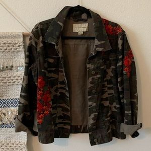 Denim camo Jacket by Pilcro from Anthropologie
